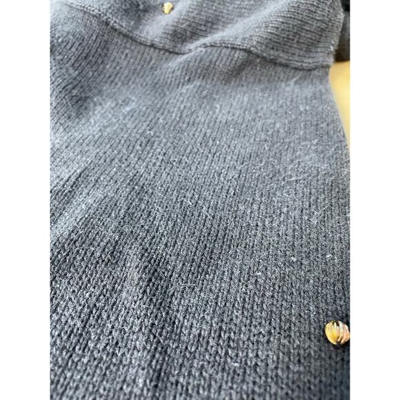 Vintage Fairy Grunge Sweater Floral Embroidered Beaded Fringe Bells Granny Large - Picture 7 of 10